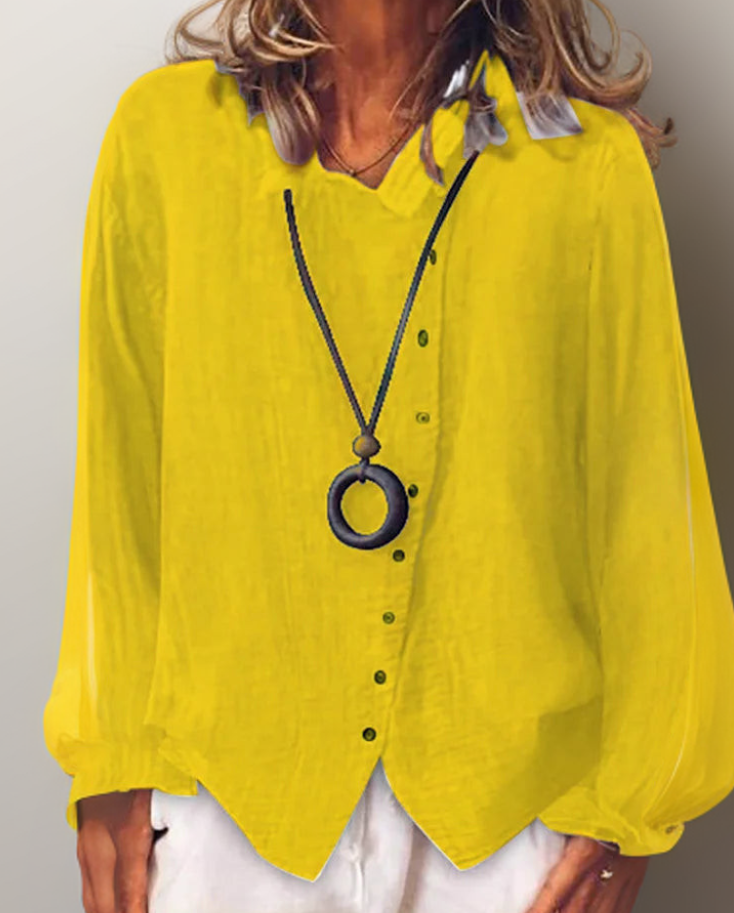 LP | Olivia┃Camicia a maniche lunghe con bottoni