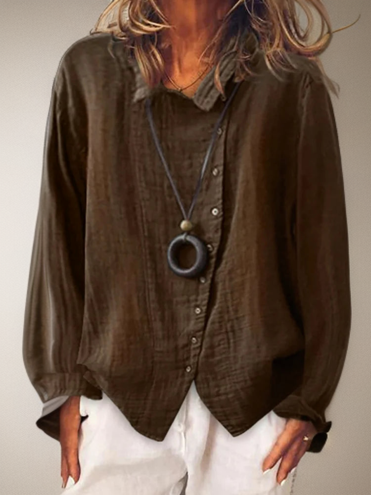 LP | Olivia┃Camicia a maniche lunghe con bottoni