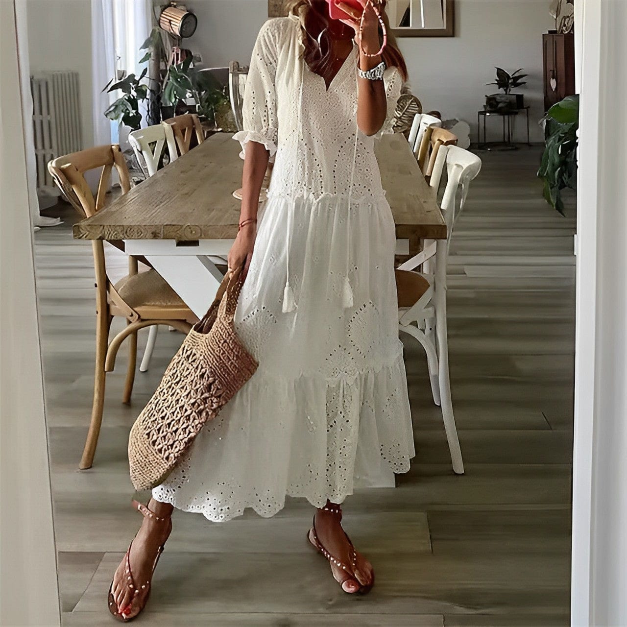 LP | Lavigne - Elegante abito bianco estivo