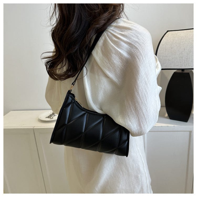 LP | Borsa a tracolla con design a diamante