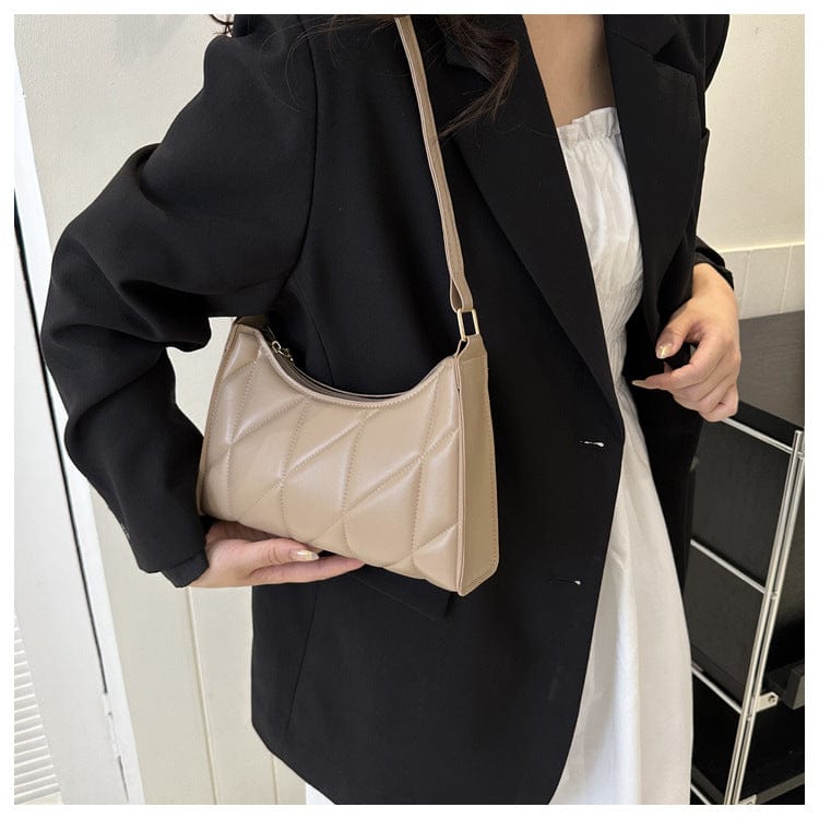 LP | Borsa a tracolla con design a diamante