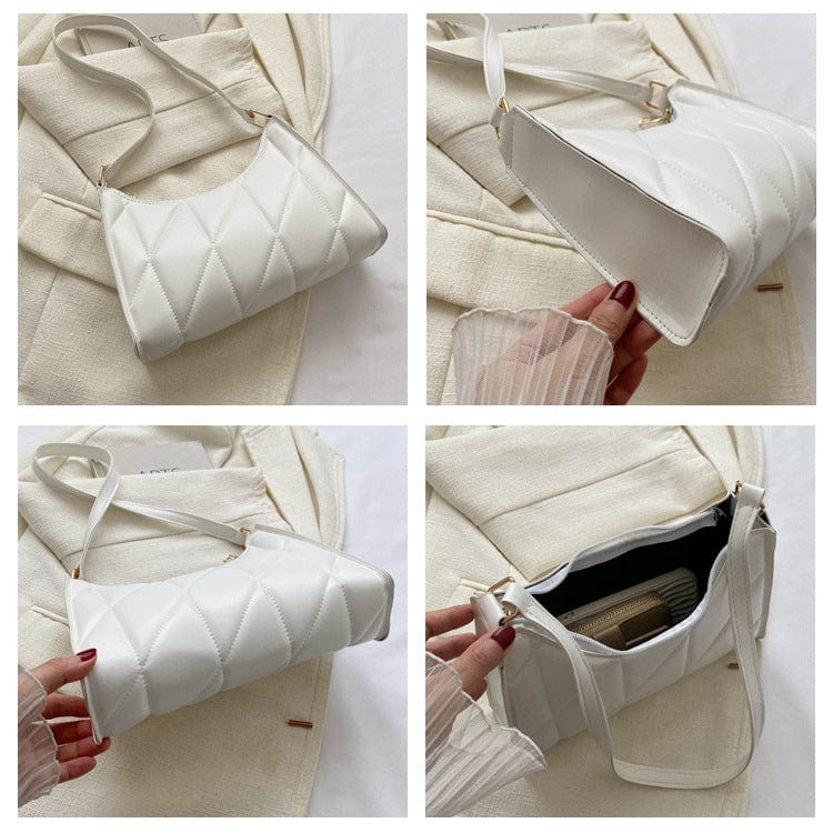 LP | Borsa a tracolla con design a diamante