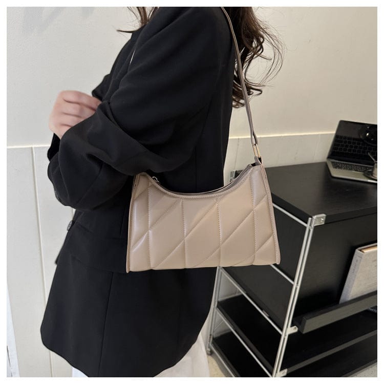 LP | Borsa a tracolla con design a diamante
