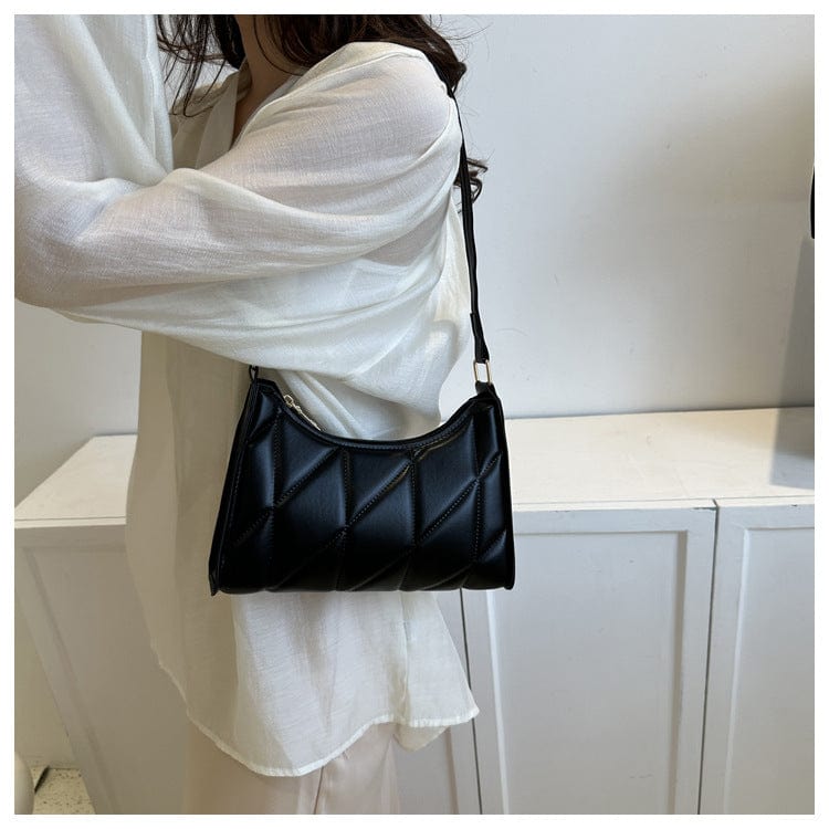 LP | Borsa a tracolla con design a diamante