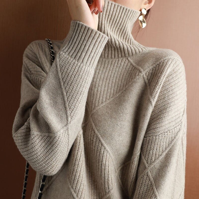 LP | Elegante maglione in cashmere a collo alto