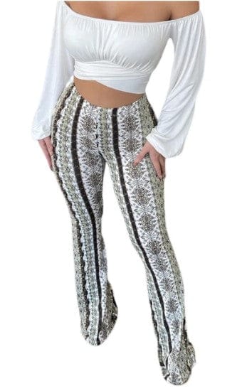 LP | Leggings a vita alta e pantaloni svasati