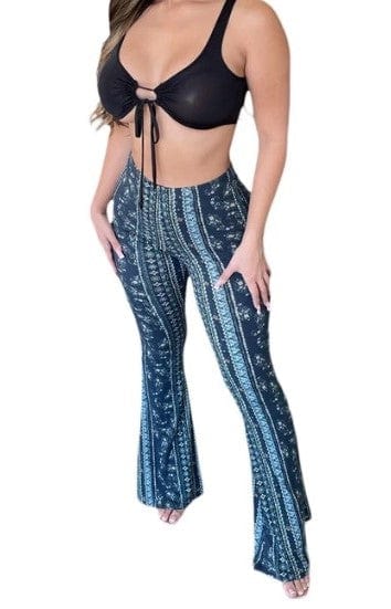 LP | Leggings a vita alta e pantaloni svasati