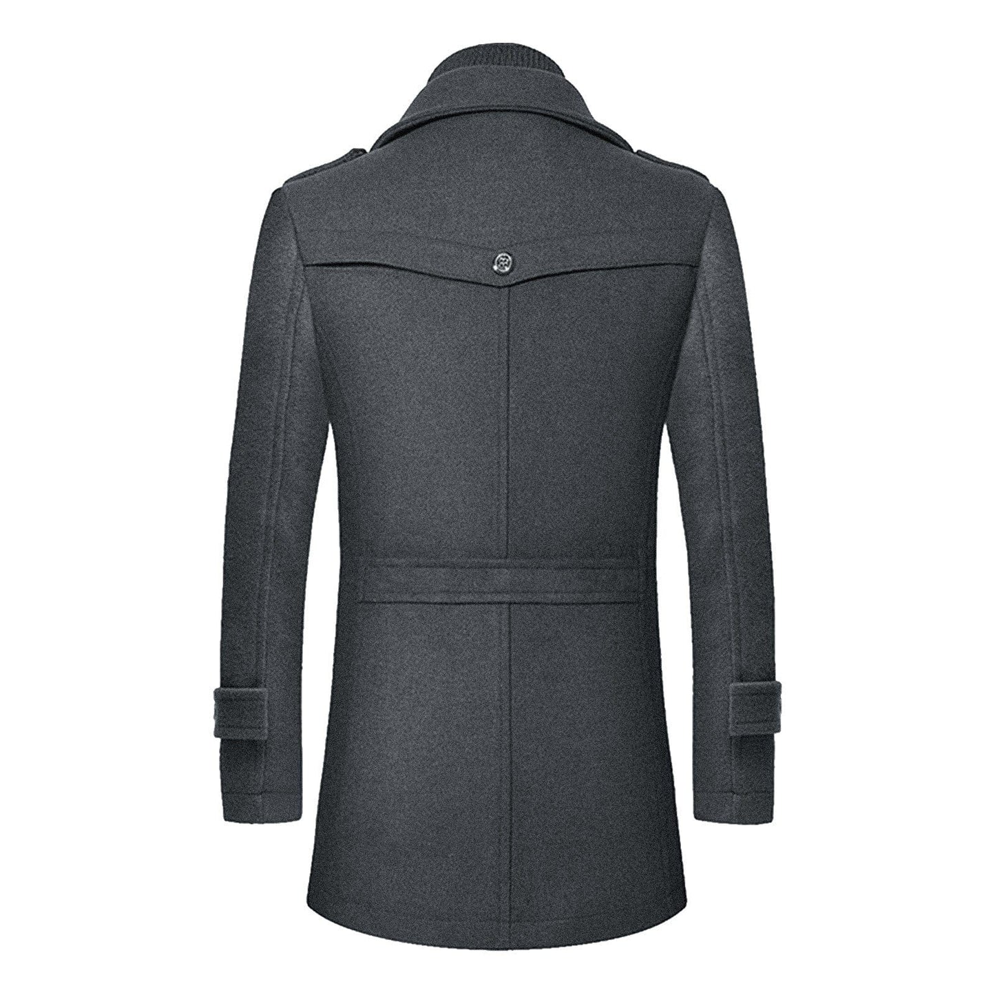 LP | Cappotto in lana a doppio collo per l'autunno e l'inverno