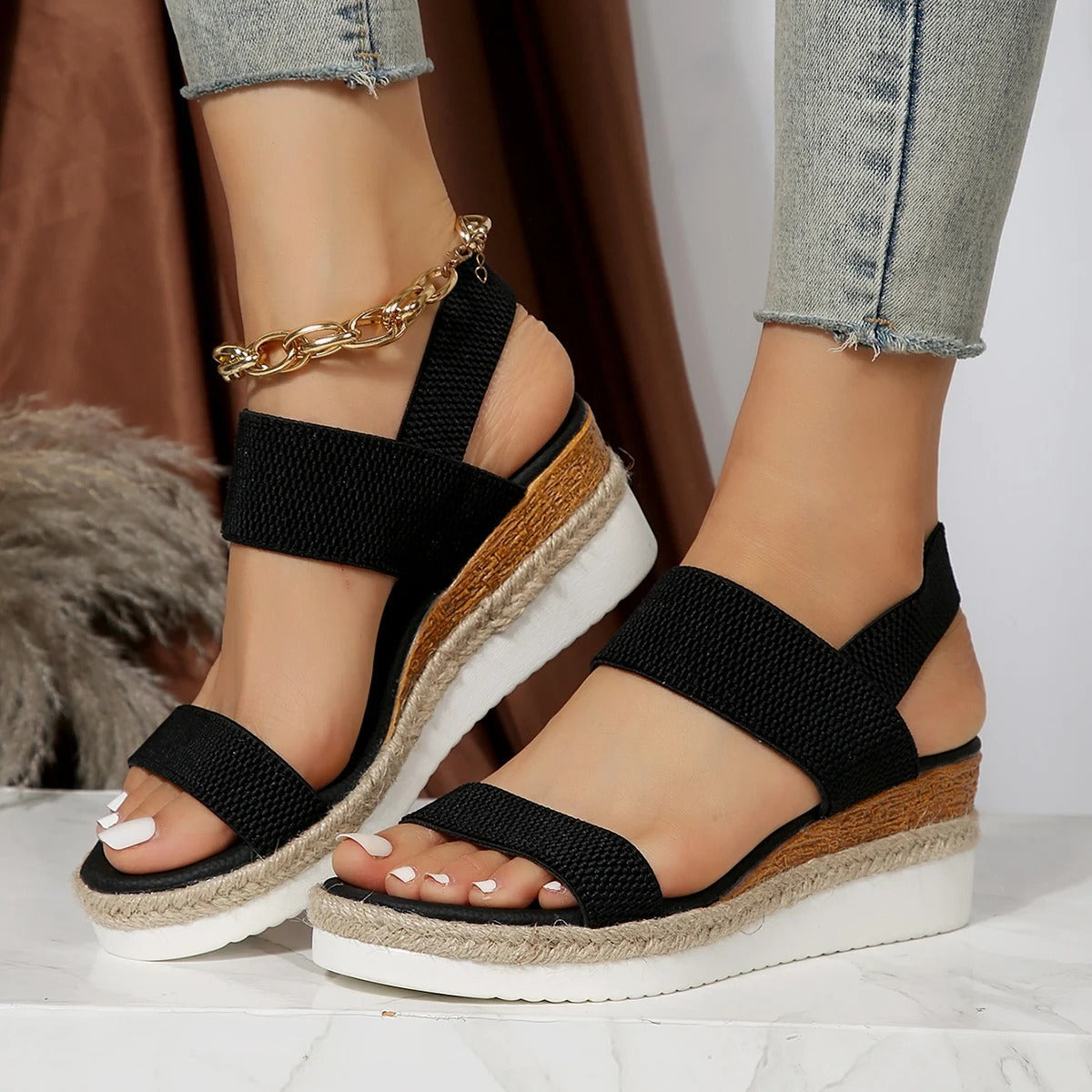 LP | Sandali con zeppa eleganti e casual