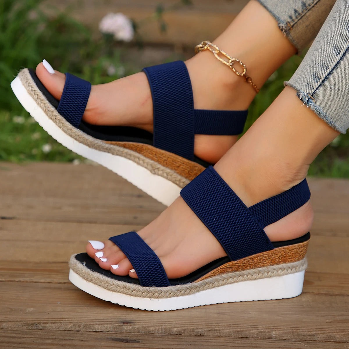 LP | Sandali con zeppa eleganti e casual