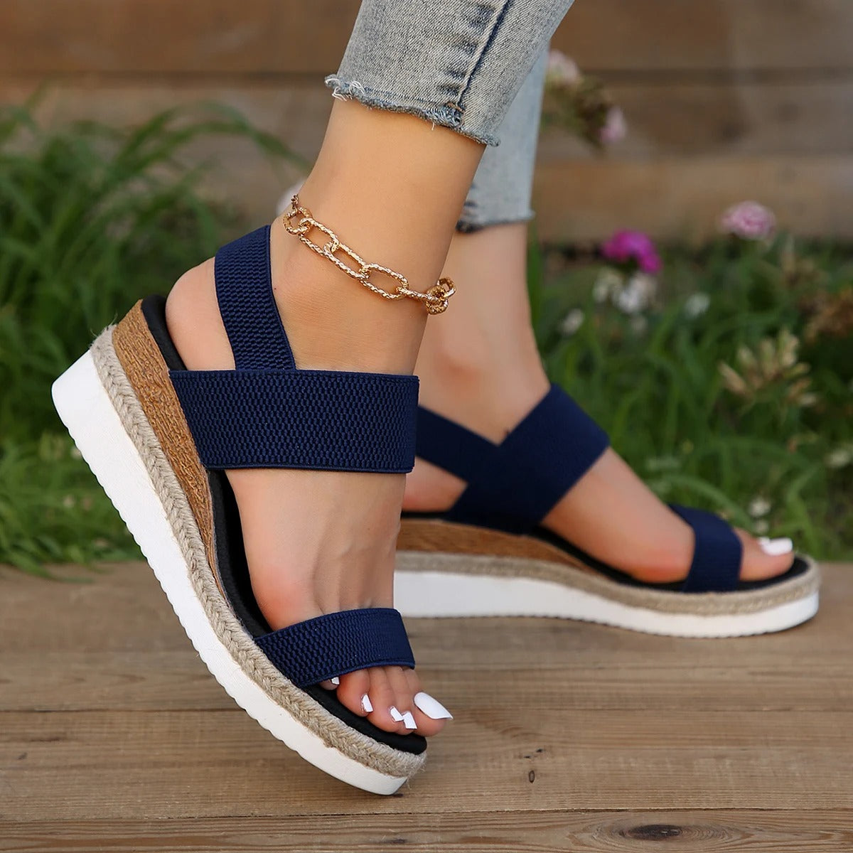 LP | Sandali con zeppa eleganti e casual