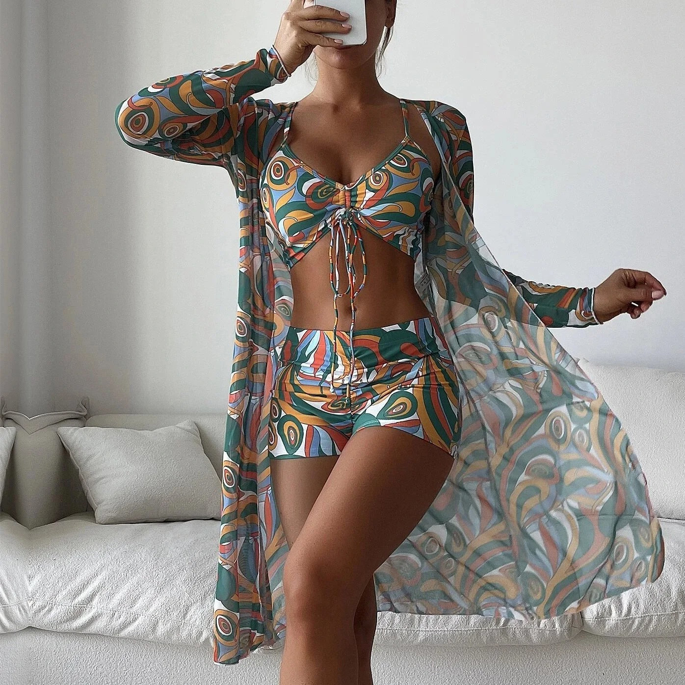 LP | Costume da bagno 3 pezzi a fantasia
