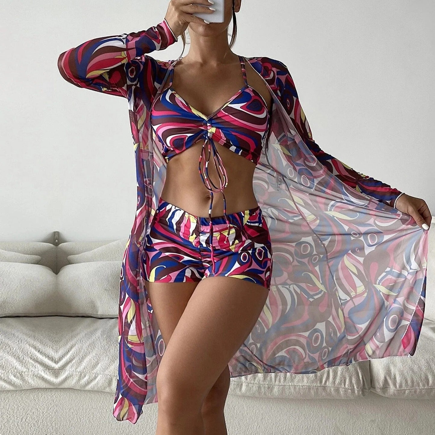 LP | Costume da bagno 3 pezzi a fantasia