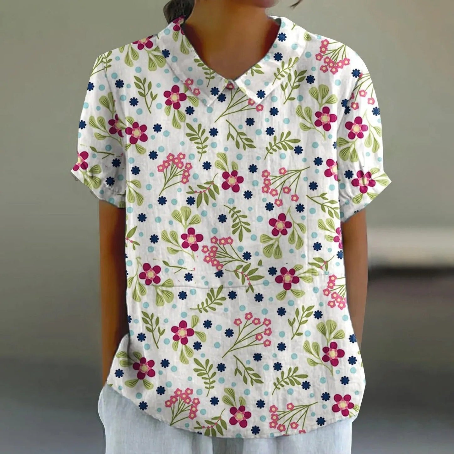LP | Camicetta con stampa floreale per donna
