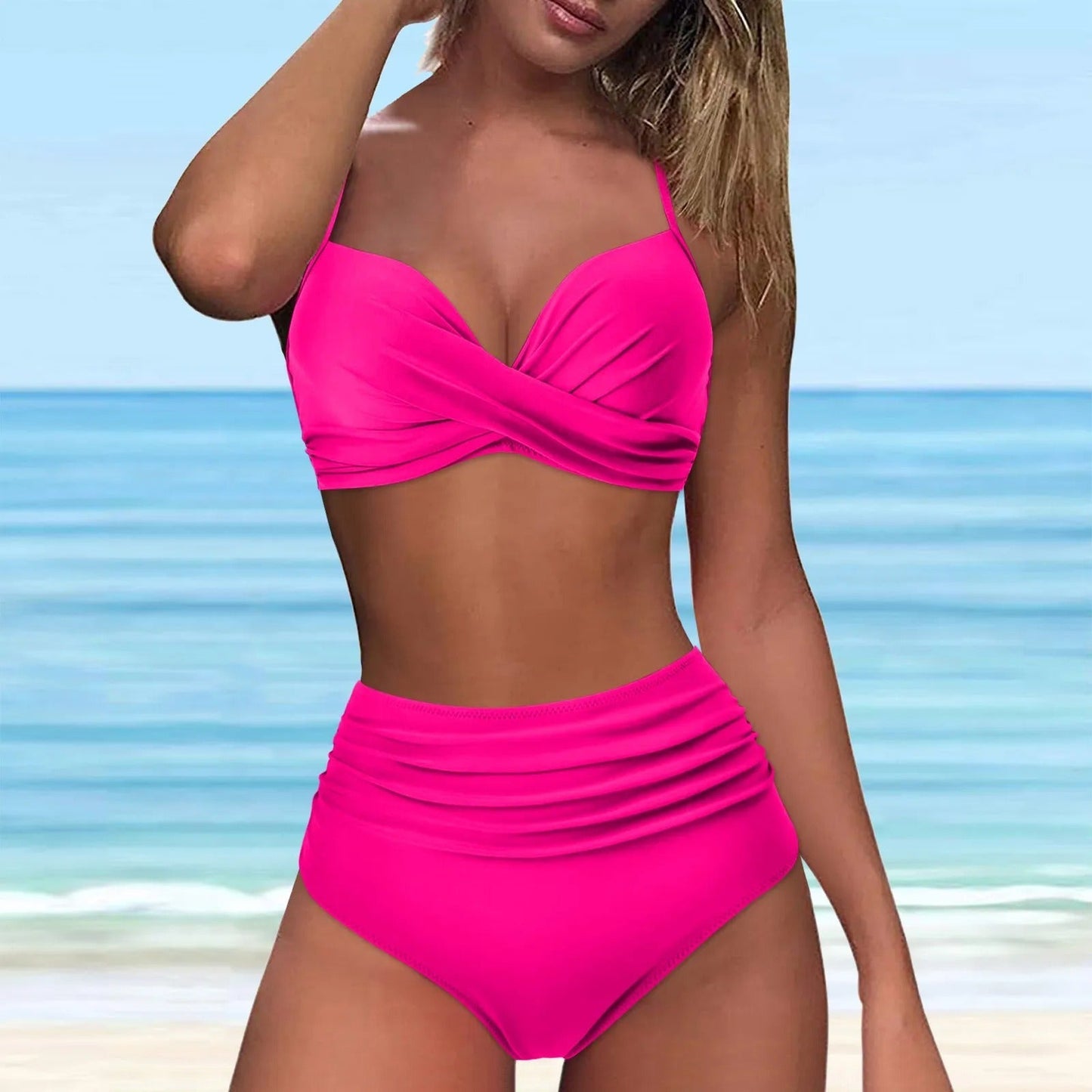 LP | Bikini a vita alta con top twist front