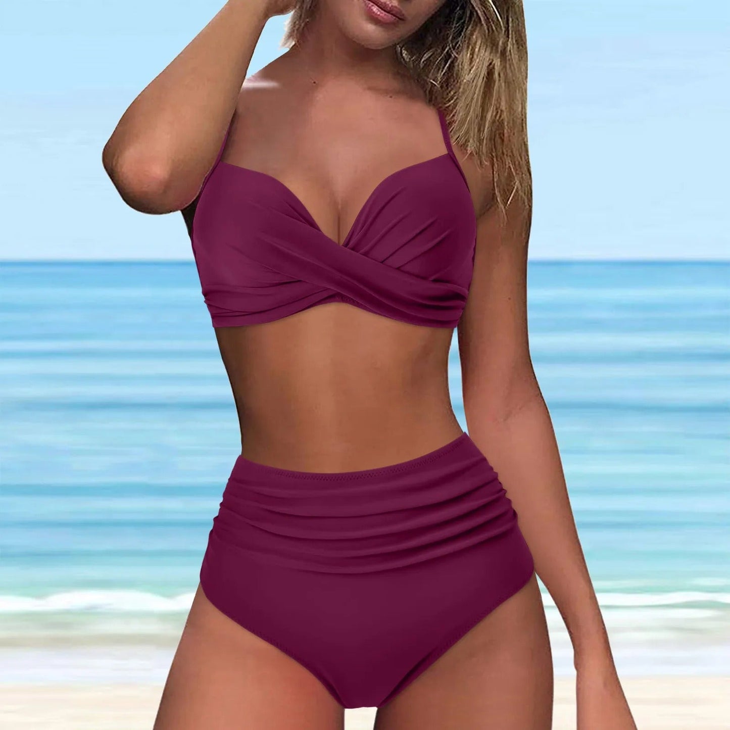 LP | Bikini a vita alta con top twist front