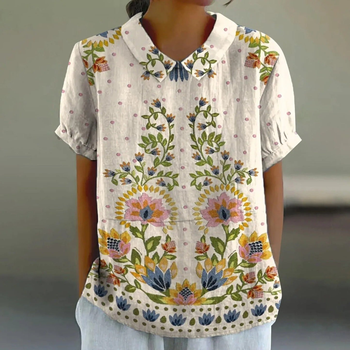 LP | Camicetta con stampa floreale per donna