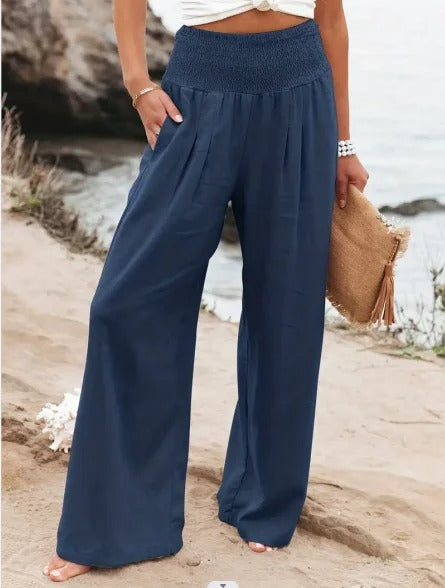 LP | Pantaloni a gamba larga e vita alta