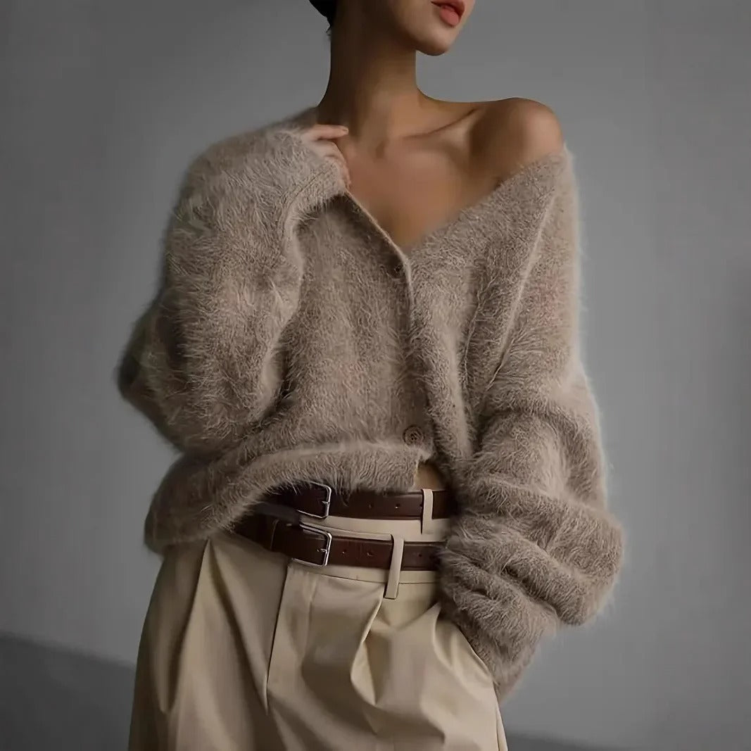 LP | Vaporoso cardigan off-the-shoulder