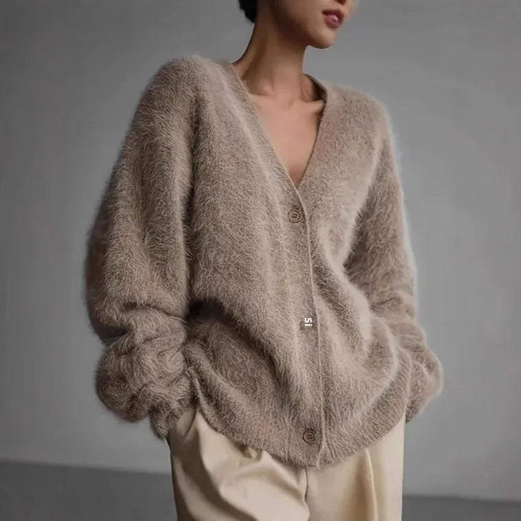 LP | Vaporoso cardigan off-the-shoulder
