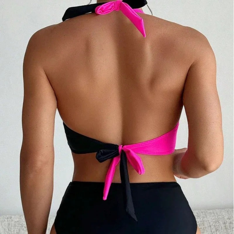 LP | Sexy bikini senza schienale con cinturino incrociato