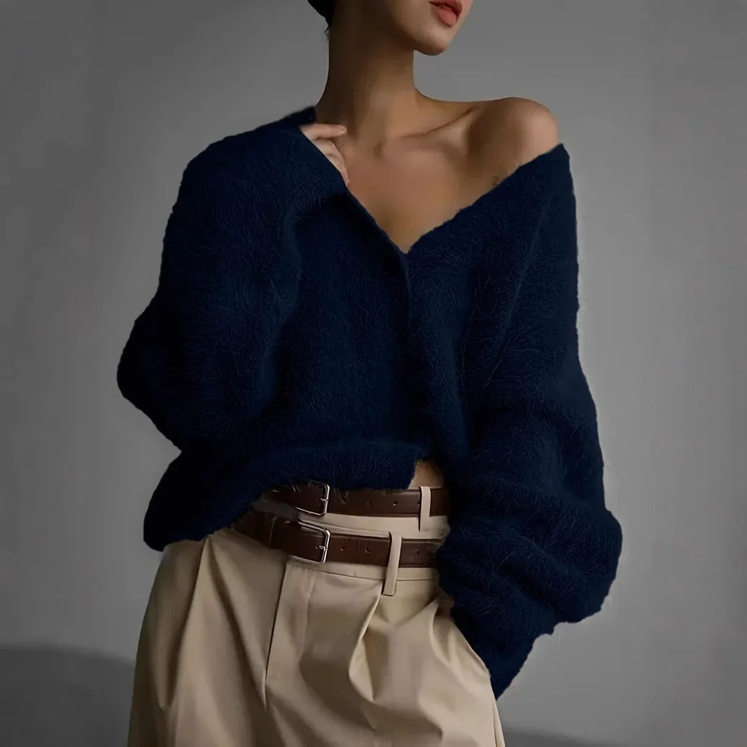 LP | Vaporoso cardigan off-the-shoulder