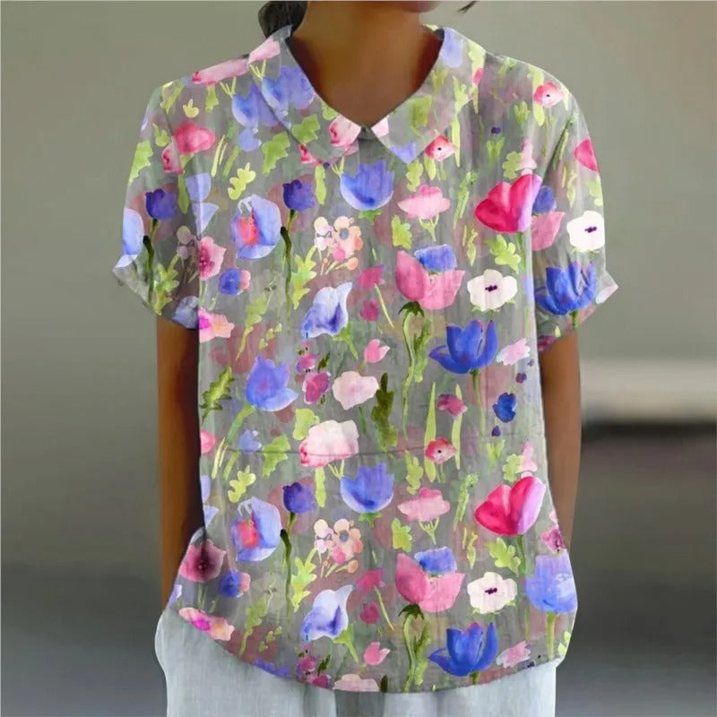 LP | Camicetta con stampa floreale per donna