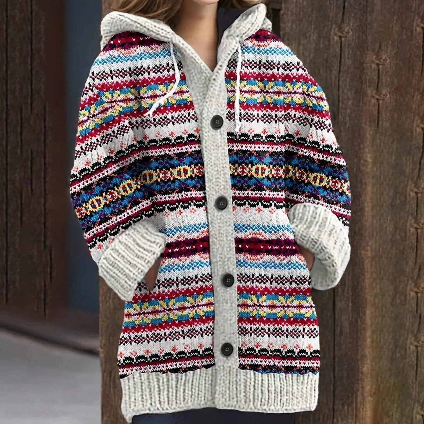 LP | Cardigan da donna vintage in jacquard