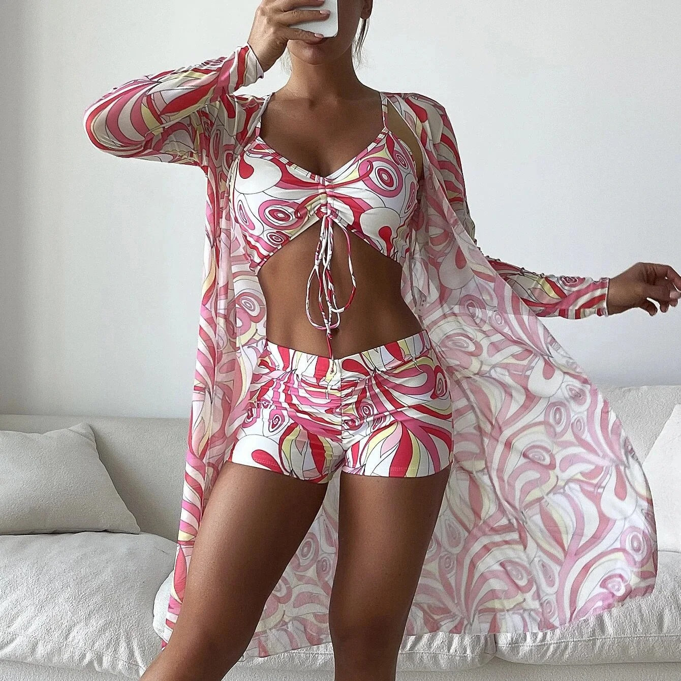 LP | Costume da bagno 3 pezzi a fantasia