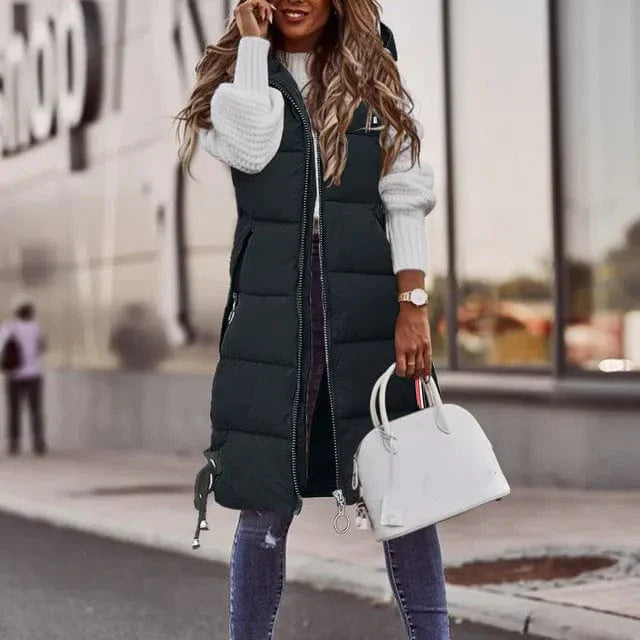 LP | Gilet imbottito con cappuccio