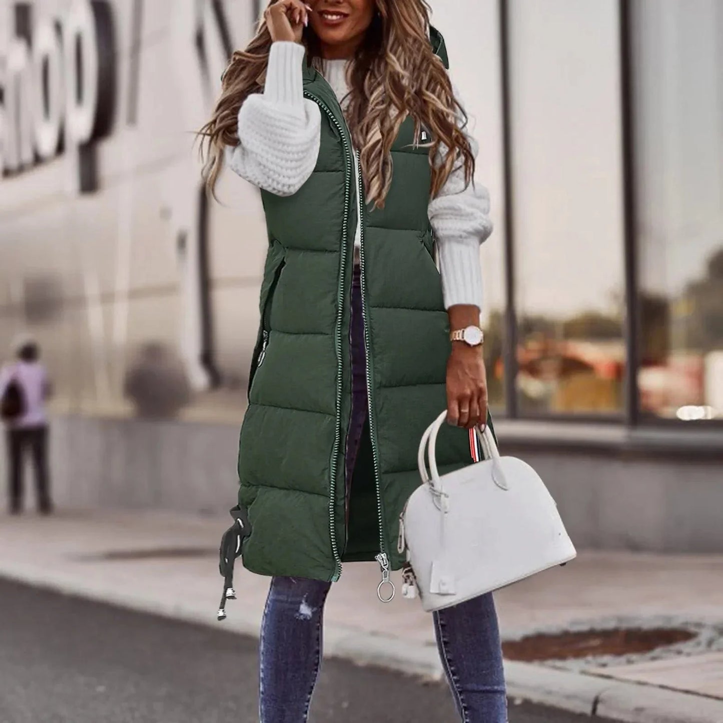 LP | Gilet imbottito con cappuccio