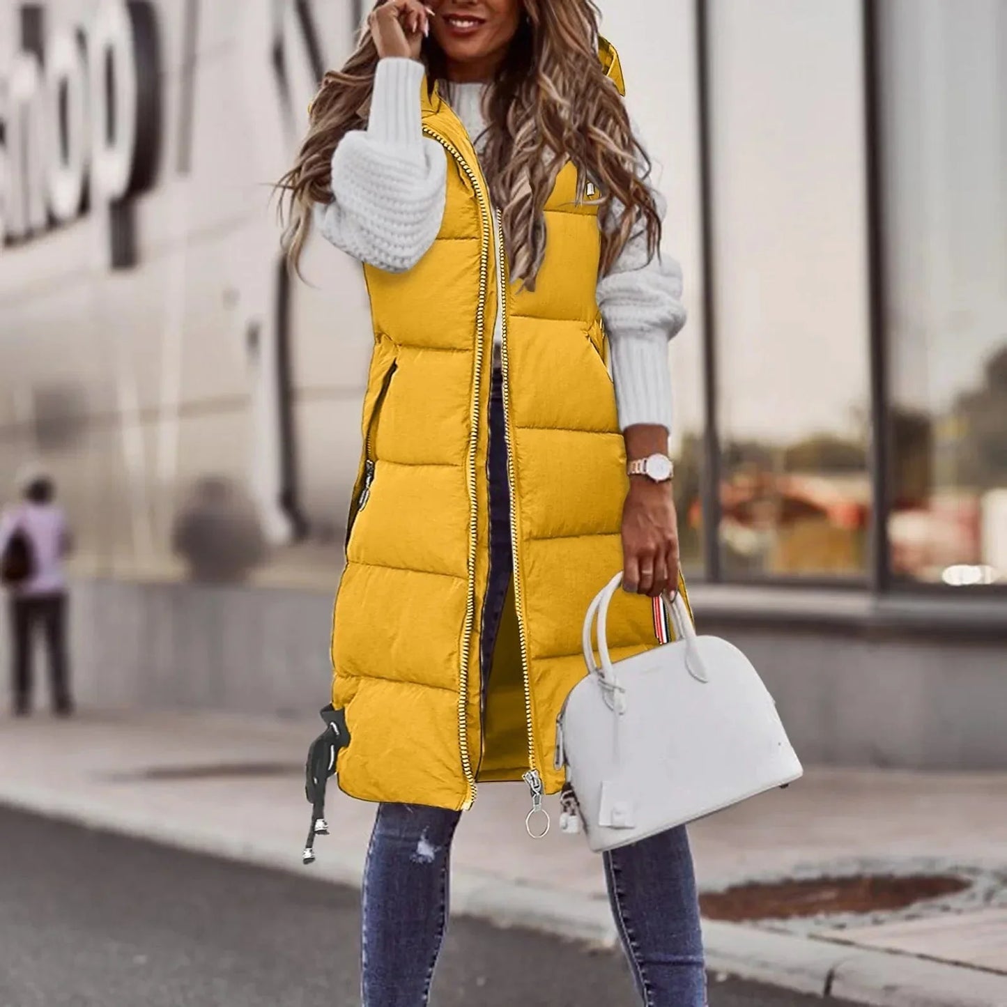 LP | Gilet imbottito con cappuccio