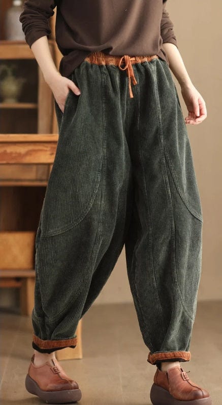LP | Pantaloni di velluto a coste moda donna