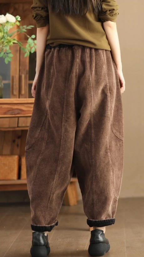 LP | Pantaloni di velluto a coste moda donna