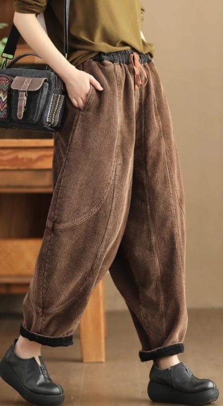 LP | Pantaloni di velluto a coste moda donna