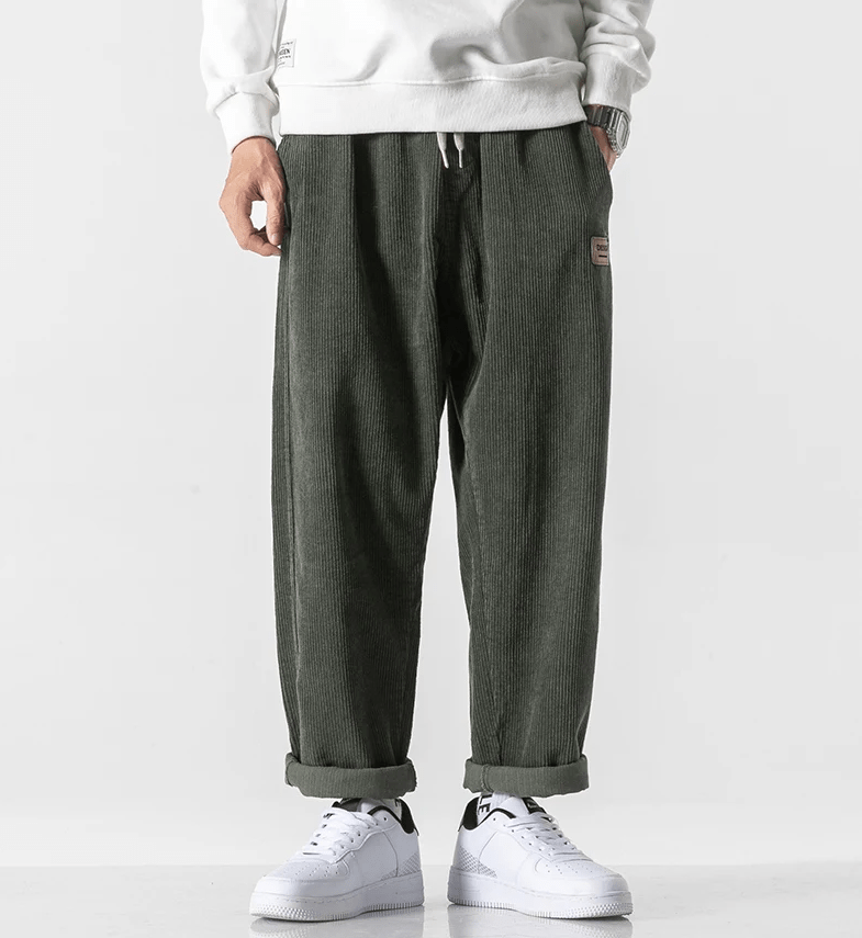LP | Pantaloni di velluto a coste alla moda per uomo in stile vintage