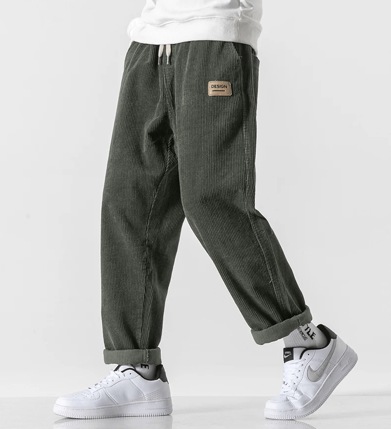 LP | Pantaloni di velluto a coste alla moda per uomo in stile vintage