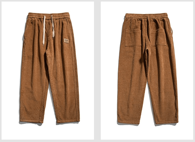 LP | Pantaloni di velluto a coste alla moda per uomo in stile vintage
