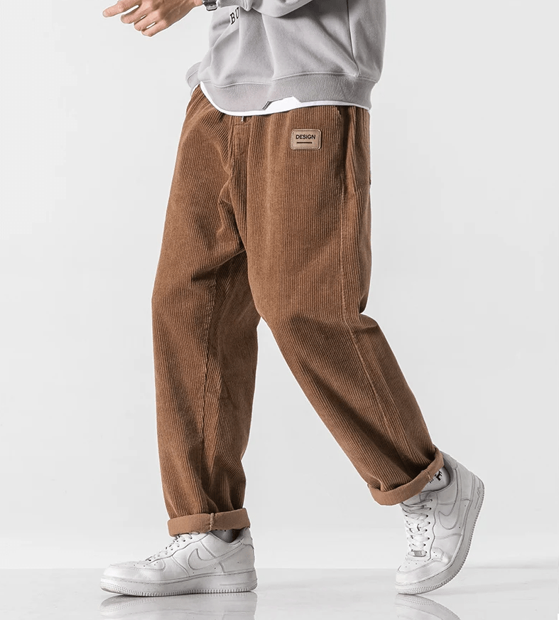 LP | Pantaloni di velluto a coste alla moda per uomo in stile vintage