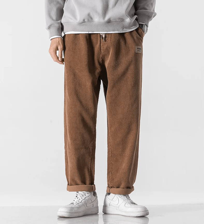 LP | Pantaloni di velluto a coste alla moda per uomo in stile vintage