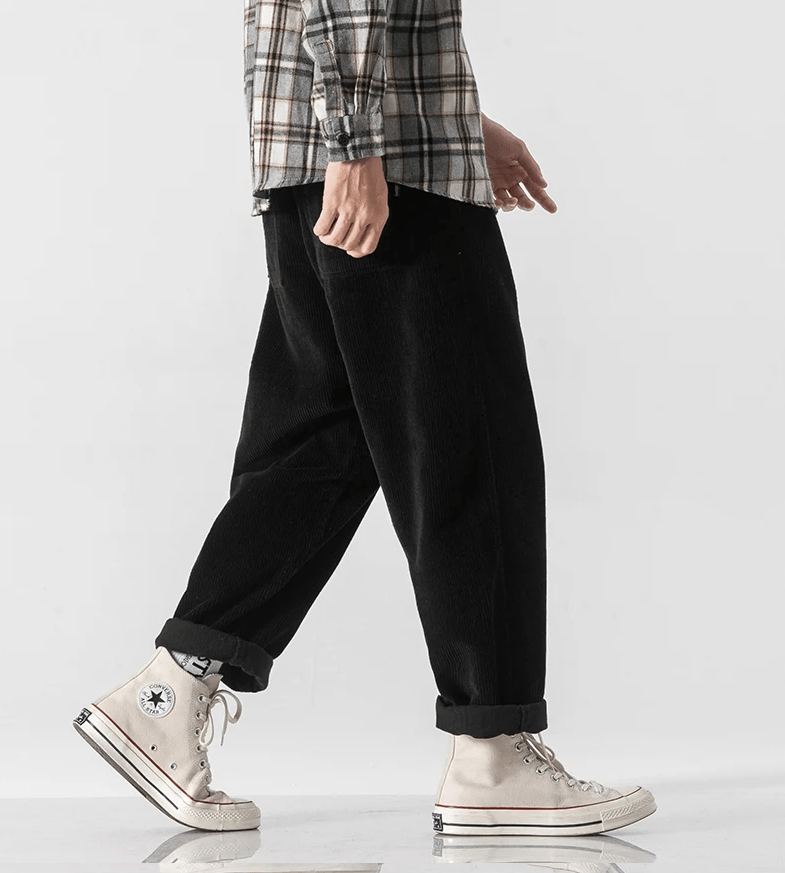 LP | Pantaloni di velluto a coste alla moda per uomo in stile vintage