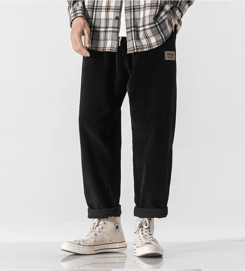 LP | Pantaloni di velluto a coste alla moda per uomo in stile vintage