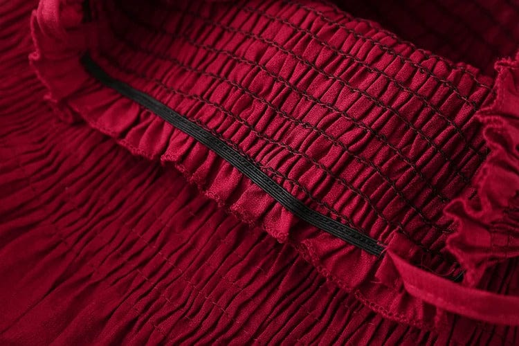 LP | Abito sexy a balze monocromatico