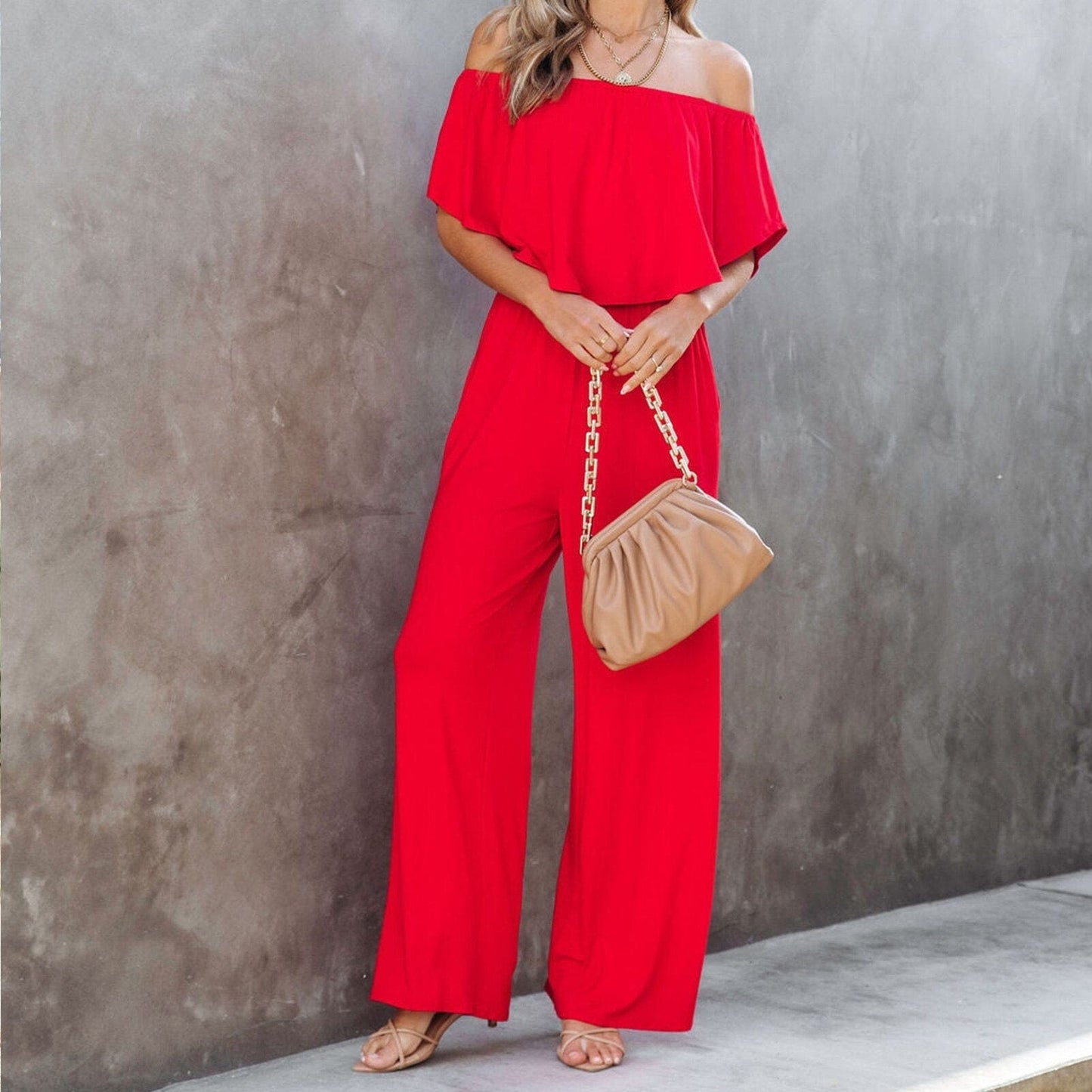LP | Tuta off-the-shoulder con volant