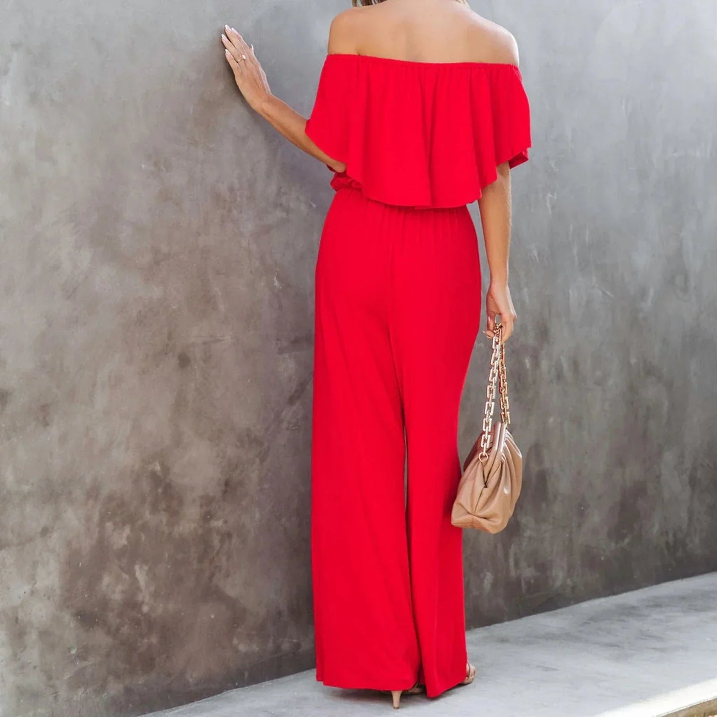 LP | Tuta off-the-shoulder con volant