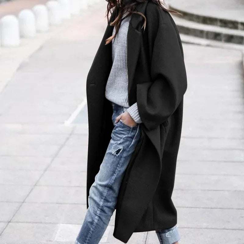 LP | Cappotto elegante con revers oversize
