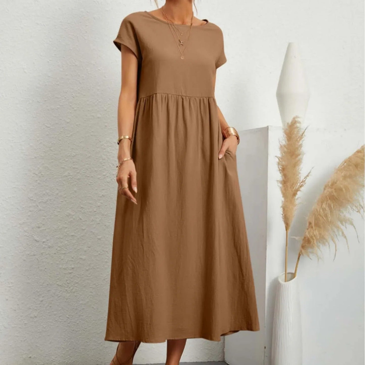 LP | Abito midi con tasca laterale