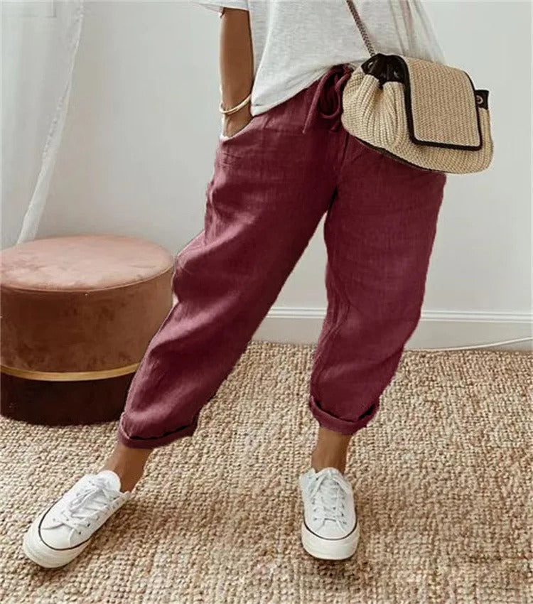 LP | Pantaloni di corda arrotolati