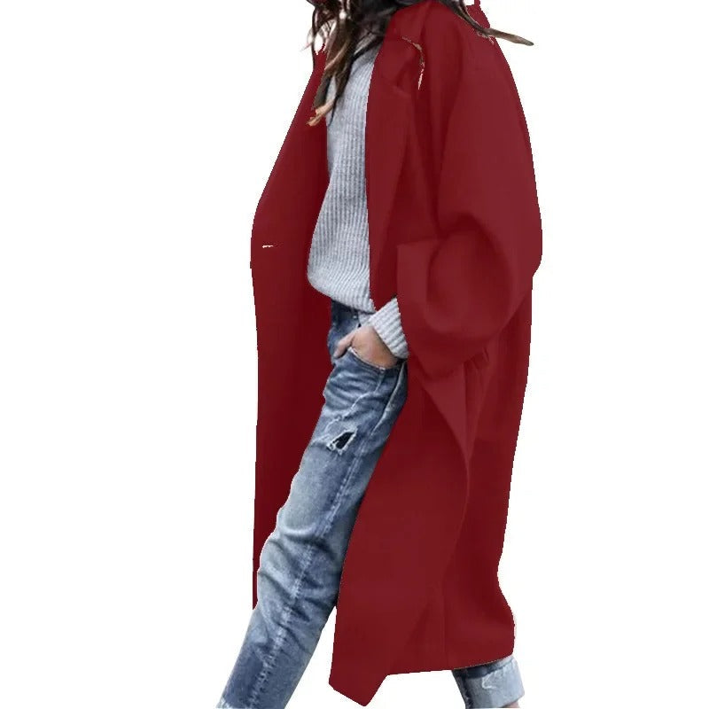 LP | Cappotto elegante con revers oversize