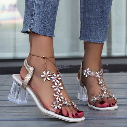 LP | Tacchi floreali con strass
